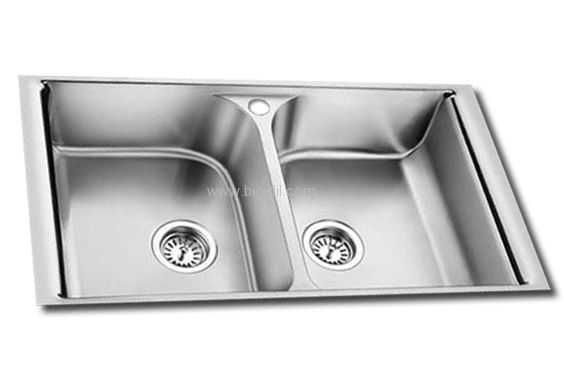 כיור מטבח נירוסטה כפול קנדה oulin כיור מטבח נירוסטה כפול קנדה oulin