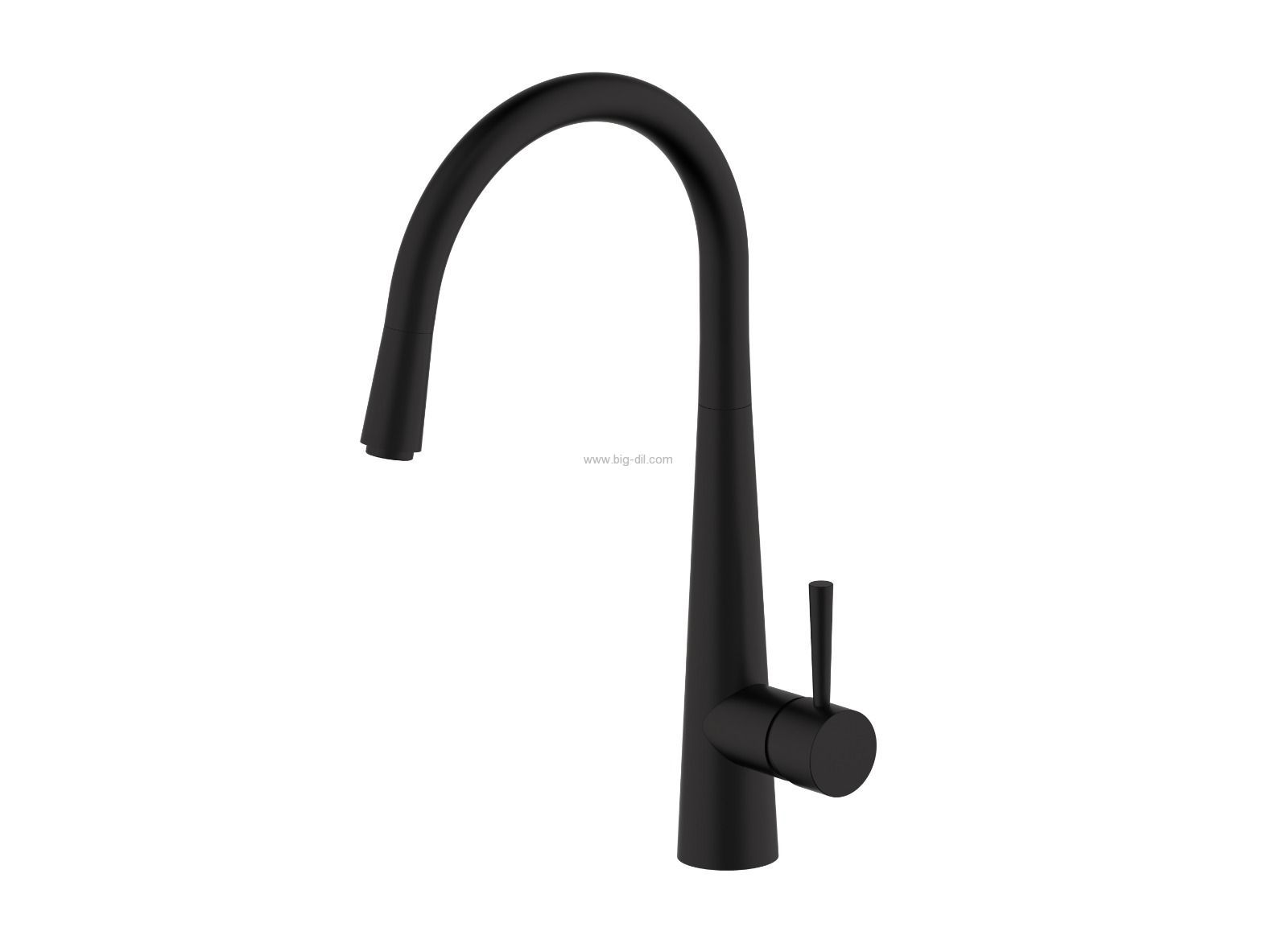 ברז נשלף למטבח שחור מט ברז נשלף למטבח שחור מט