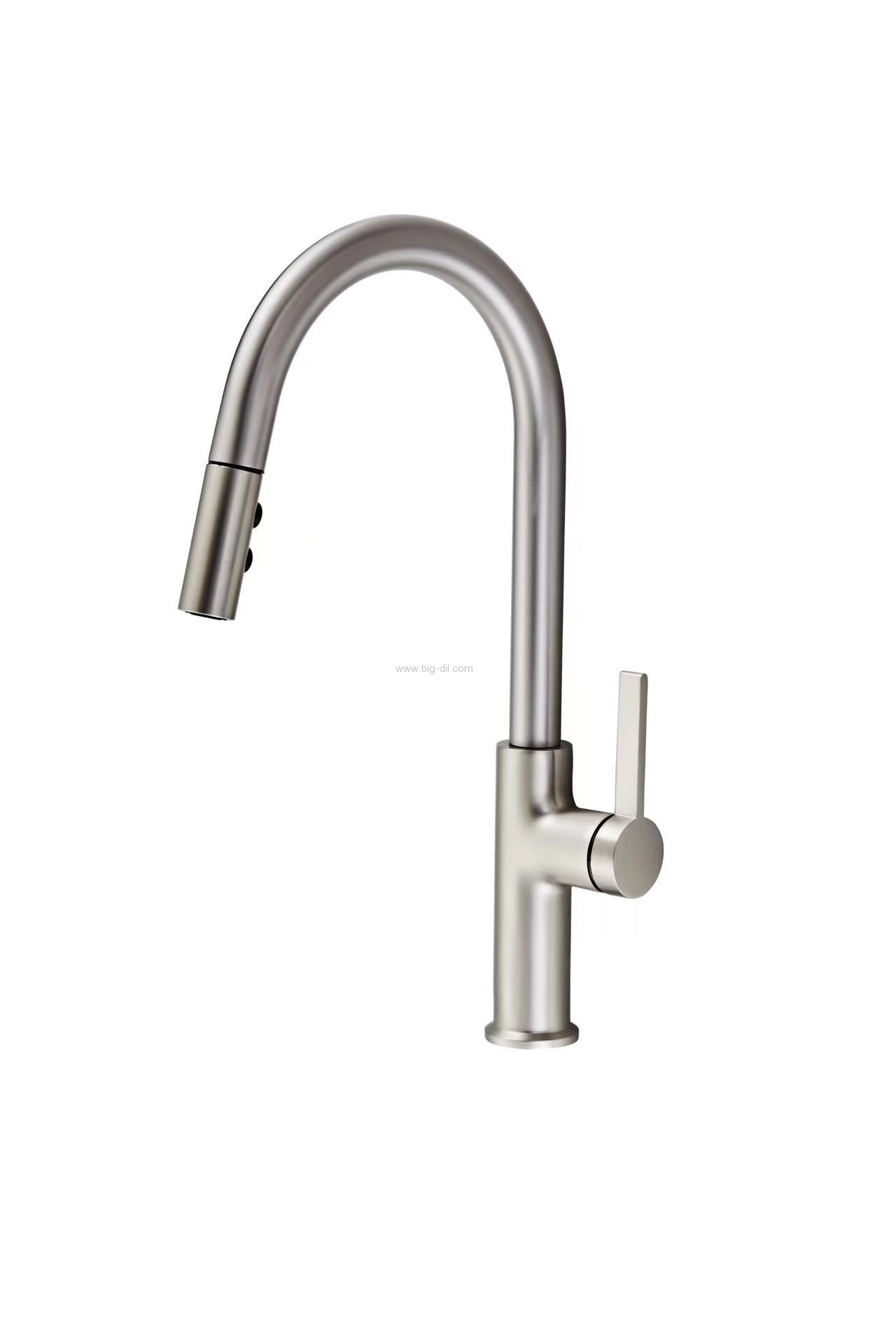 ברז נשלף למטבח אינפיניטי ניקל מוברש ברז נשלף למטבח אינפיניטי ניקל מוברש