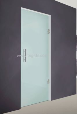 דלת זכוכית כניסה דגם הילטון H100 דלת זכוכית כניסה דגם הילטון H100