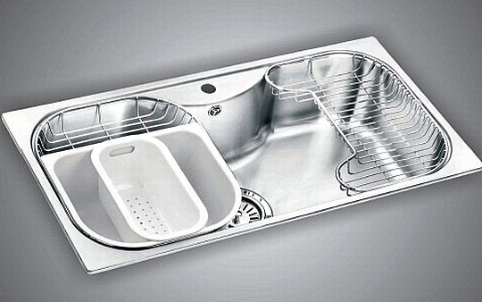 כיור מטבח נירוסטה ענק דגם ורמונט oulin כיור מטבח נירוסטה ענק דגם ורמונט oulin