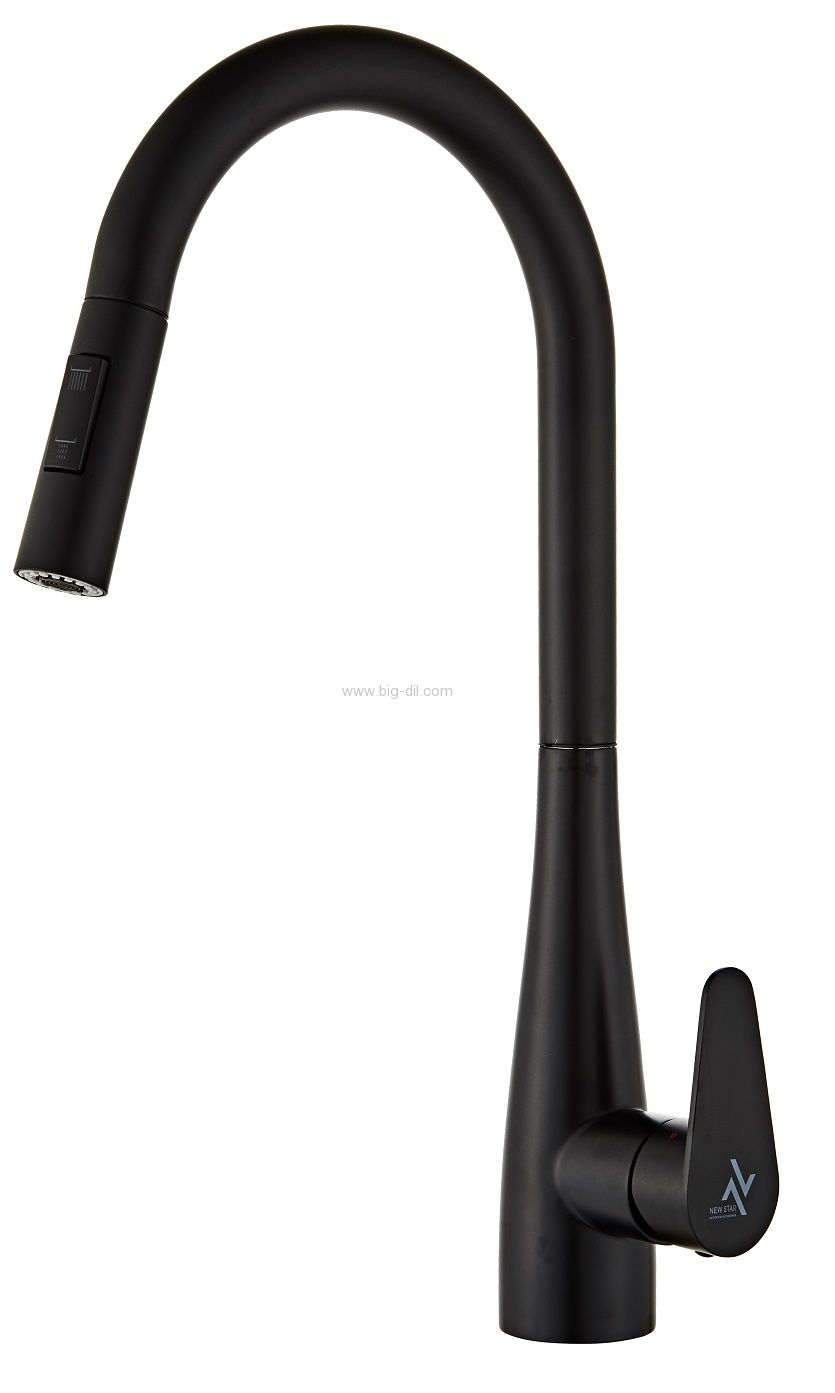 ברז נשלף BARKAN שחור מט ברז נשלף BARKAN שחור מט