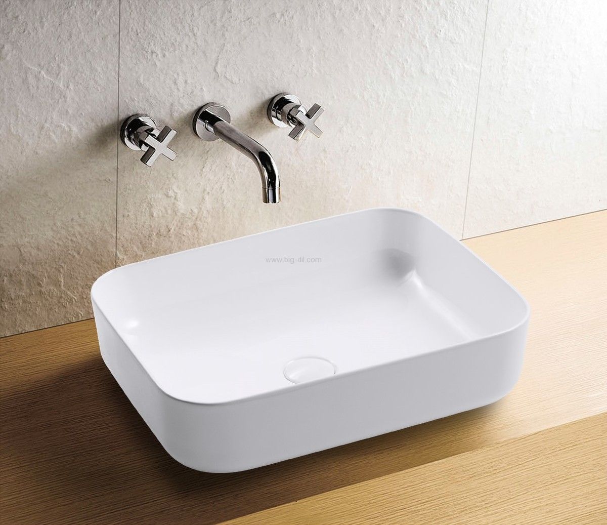 כיור מונח מונדיאל לבן 39*50 ס"מ. כיור מונח מונדיאל לבן 39*50 ס"מ.