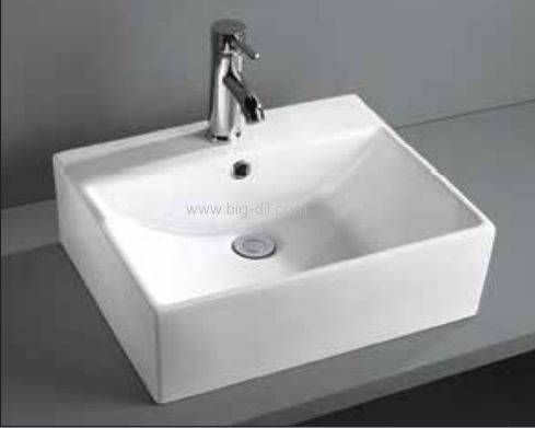 כיור אמבטיה מונח/תלוי דניו 40*50 כיור אמבטיה מונח/תלוי דניו 40*50