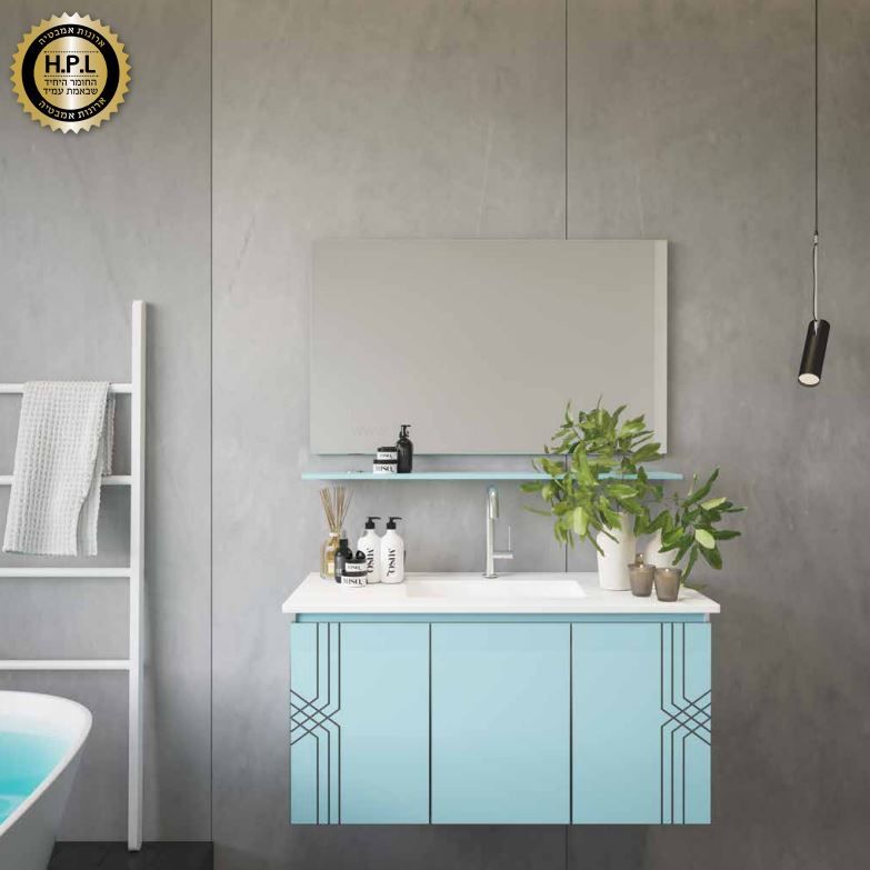 ארון אמבטיה אמבין דגם ז'נבה HPL 60-120 ארון אמבטיה אמבין דגם ז'נבה HPL 60-120