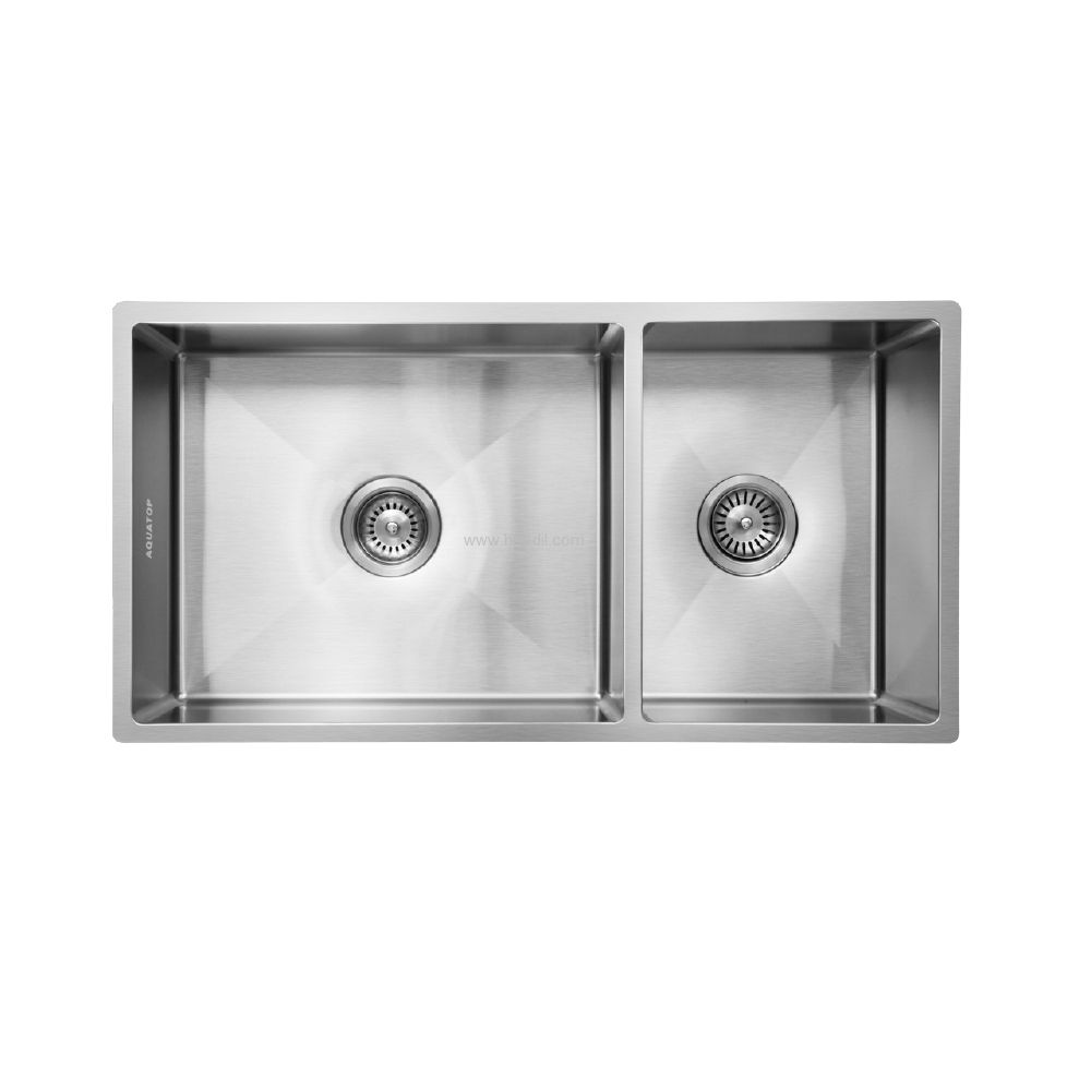 כיור מטבח כפול נירוסטה לידו גדול במיוחד מבית אקווטופ כיור מטבח כפול נירוסטה לידו גדול במיוחד מבית אקווטופ