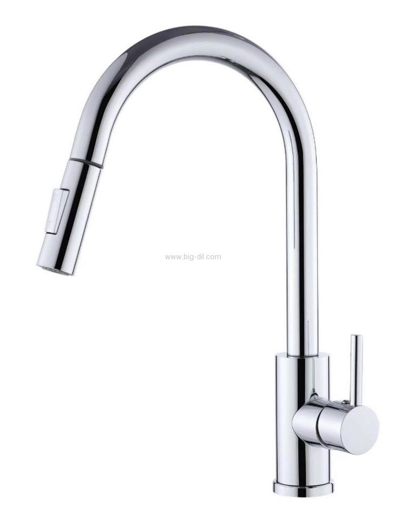 ברז נשלף כפיר ניקל מבריק ברז נשלף כפיר ניקל מבריק