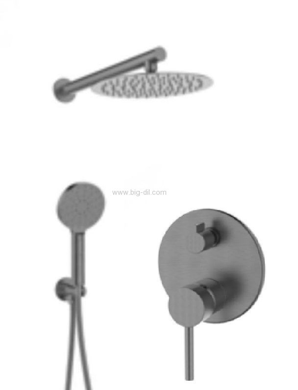 סט מקלחת 6 חלקים למקלחת קומפלט גרפיט מגנום סט מקלחת 6 חלקים למקלחת קומפלט גרפיט מגנום