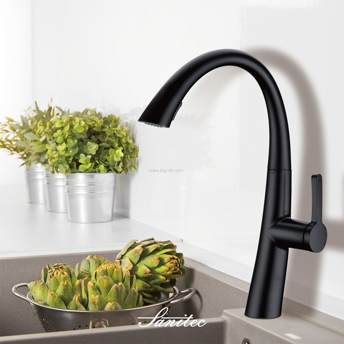 ברז מטבח נשלף 2 מצבים OB0801BK ברז מטבח נשלף 2 מצבים OB0801BK