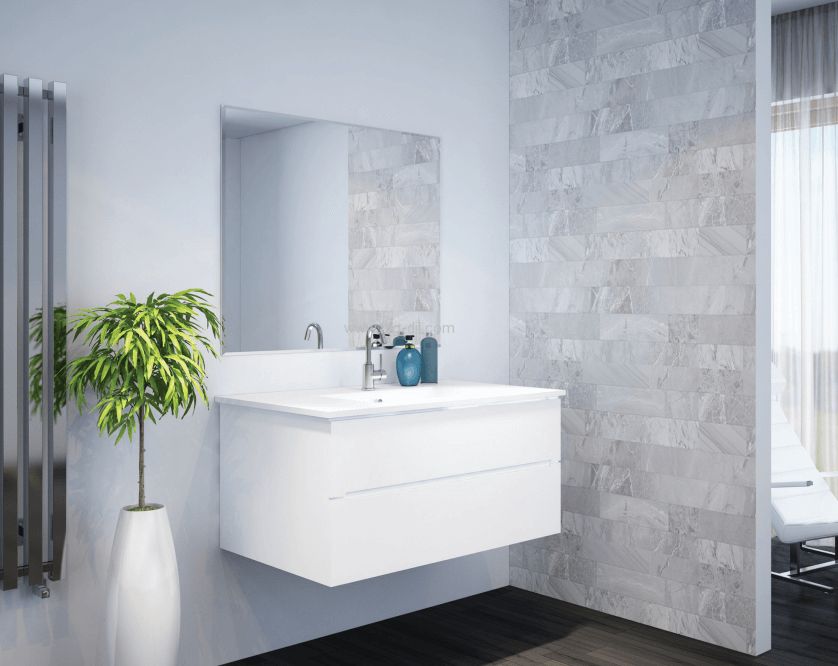 ארון אמבטיה תלוי ODEM לבן 60-100 -PU מוגן מים ארון אמבטיה תלוי ODEM לבן 60-100 -PU מוגן מים