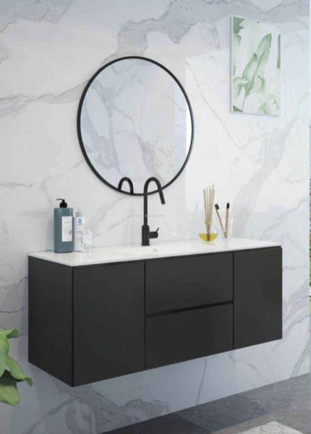 ארון אמבטיה תלוי אורלנדו 120/150 -PU מוגן מים ארון אמבטיה תלוי אורלנדו 120/150 -PU מוגן מים