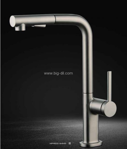 ברז נשלף למטבח ריג'נט ישר סילבר מט ברז נשלף למטבח ריג'נט ישר סילבר מט