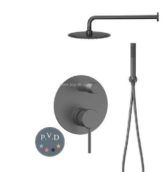 סט 6 חלקים למקלחת מדגל דרך רובי-גרפיט סט 6 חלקים למקלחת מדגל דרך רובי-גרפיט