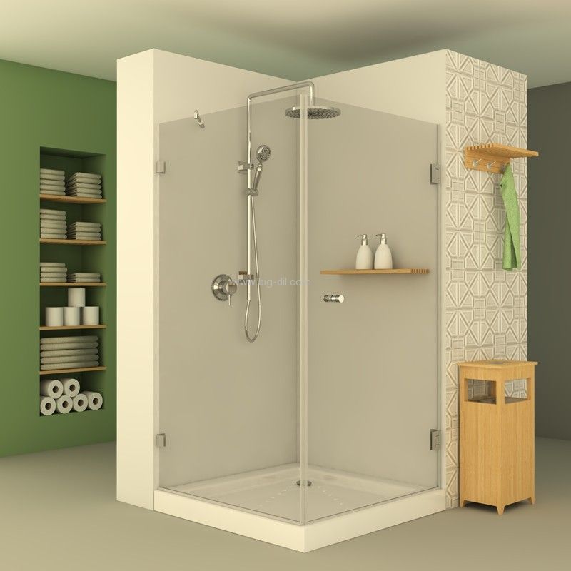 מקלחון פינתי רומא 601- חצי דופן קבועה וחצי דלת מקלחון פינתי רומא 601- חצי דופן קבועה וחצי דלת