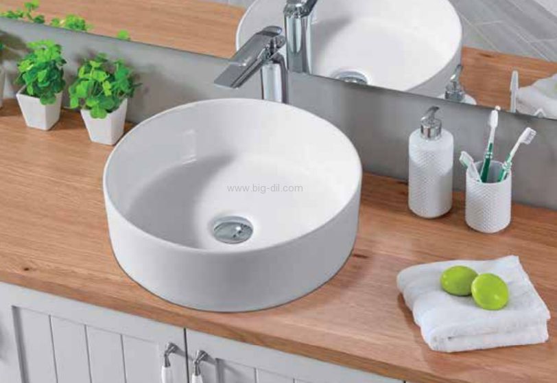 כיור אמבטיה מונח רוז 36*36 כיור אמבטיה מונח רוז 36*36