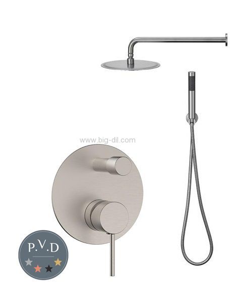 סט 6 חלקים למקלחת מדגל דרך רובי-מוברש סט 6 חלקים למקלחת מדגל דרך רובי-מוברש