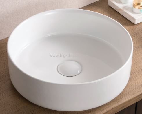 כיור מונח שטרן לבן מבריק קוטר 36 ס"מ כיור מונח שטרן לבן מבריק קוטר 36 ס"מ