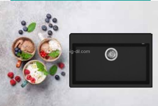 כיור מטבח אליצי סקויר 130F 77*48.3 כיור מטבח אליצי סקויר 130F 77*48.3