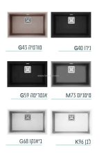 כיור מטבח קריזמה S120 אליצי איטליה 43.8*69 - תצוגה מקרוב