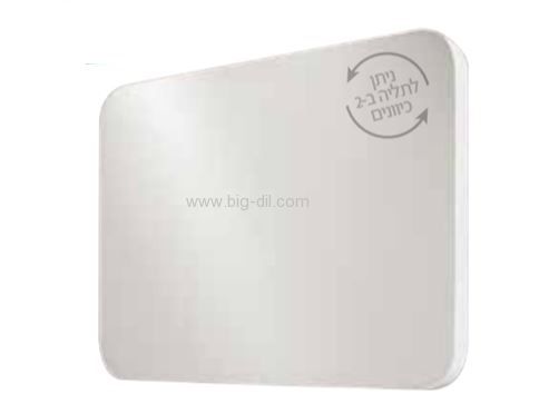 מראה דאלאס מלבנית מסגרת לבנה 40*60 או 80*60