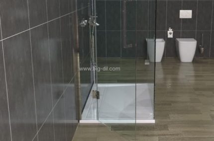 אגנית אקרילית+תעלת ניקוז במידות 100-170/80