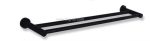 מוט מגבת כפול 60 ס"מ ורונה שחור - תצוגה נוספת