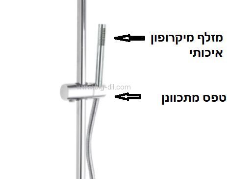 מוט מקלחת פינוק סוואנה פרמיום - תצוגה נוספת