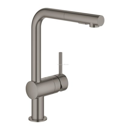 ברז פרח נשלף מינטה grohe 30270DL0 גרפיט -יבואן רישמי