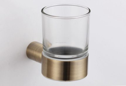מחזיק כוס למברשות שיניים אליטה בגימור ברונזה