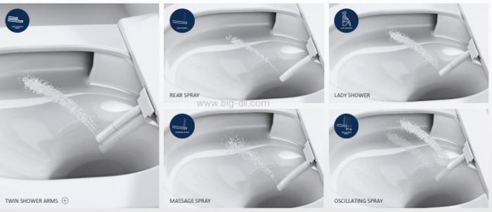 אסלה תלויה חכמה GROHE 36 508 SH0 כולל ניאגרה סמויה - תמונה 7