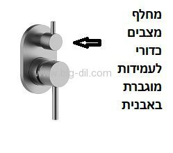 סט 6 חלקים למקלחת אינטרפוץ 4 דרך פלקס-גרפיט - תצוגה מקרוב