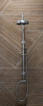 מוט פינוק פרובנס ענתיק ניקל ראש אנגלי -BRASS - תצוגה נוספת