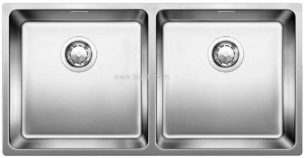 כיור מטבח נירוסטה כפול בלנקו אנדנו BLANCO ANDANO 400/400 IF