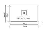 כיור מטבח נירוסטה בודד גדול למטבח  ביג 740 מבית KBA - הולנד-KBA