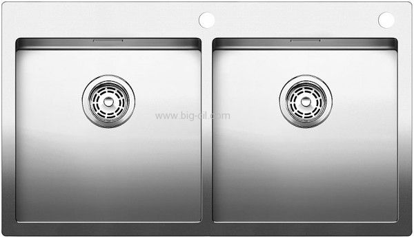 כיור מטבח נירוסטה כפול בלנקו אנדנו BLANCO ANDANO 400/400 IFA