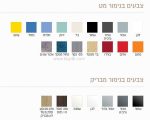 מושב מונח למקלחון איכותי HPL במגוון צבעים 60-120 ס"מ - תצוגה נוספת