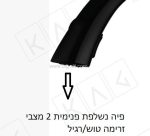 ברז מטבח נשלף 8001 שחור - KWC