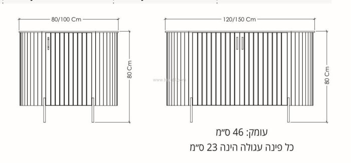 ארונות אמבטיה מעוצבים - ארון אמבטיה באך אפוקסי כל מידה מ 80 עד 150 ס"מ