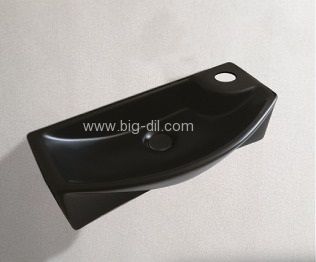 כיור שרותים תלוי או מונח בל שחור 23*45