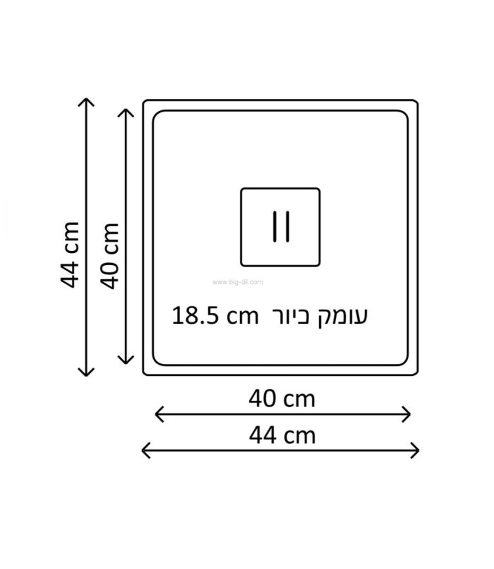 כיור מטבח נירוסטה ביג 440 KBA הולנד - תצוגה נוספת