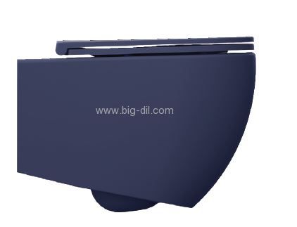 אסלת תלויה איסואה כחול מט רימלס-תוצרת איטליה