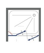 מקלחון חזית LIZI2B זהב 120-200 ס"מ - תצוגה נוספת