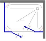 מקלחון פינתי LORA3G פרזול שחור 65-90*130-180 ס"מ - תצוגה נוספת