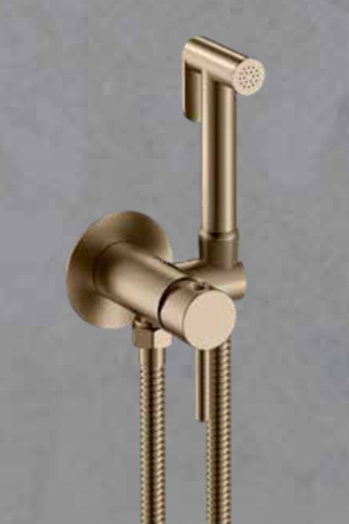 מתיזן לשטיפה אינטימית רוז גולד+אינטרפוץ BRASS