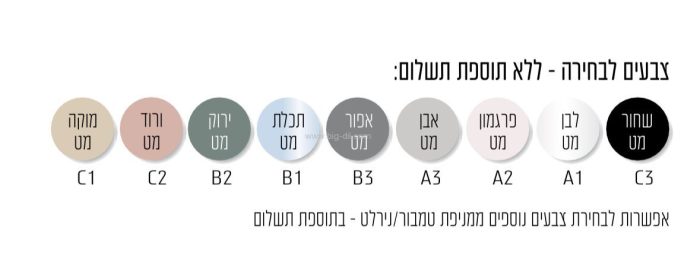 ארון אמבטיה תלוי מיאמי בוצ'ר/פורצלן/כיור אינטגרלי 60-120 - עיצוב ומראה