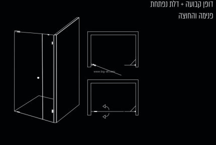 מקלחון חזית מיטרני  ME07F - תצוגה נוספת