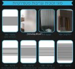 מקלחון חזית אופן ספייס המורכב מדופן קבועה בלבד הצמודה לקיר - תצוגה נוספת