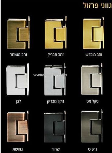 מקלחון חזית אופן ספייס המורכב מדופן קבועה בלבד הצמודה לקיר - תצוגה מקרוב