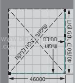 מקלחונים מכל הסוגים - מקלחון פינתי פטריק מידות 100-190*68-92 ס"מ.