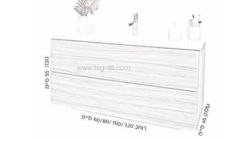 ארון אמבטיה תלוי 60-120 STRIP - תצוגה נוספת